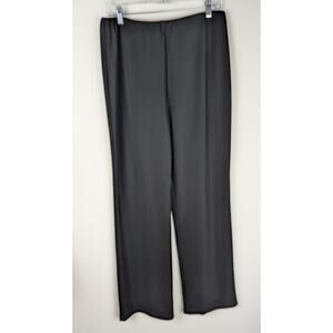 Vintage Rafael Studio Black Nylon Spandex Knit Pants Medium Made in USA pull on